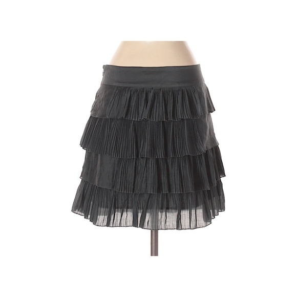 Gap Ruffled Gray/Grey Skirt - Picture 2 of 2